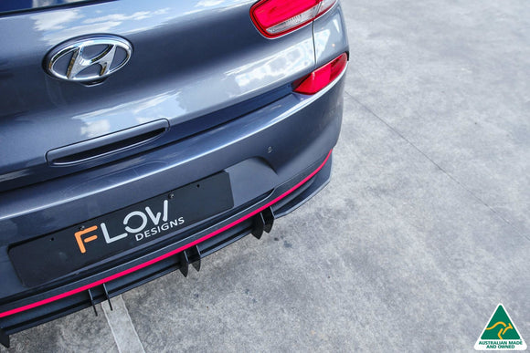 FLOW Designs  i30 Hatch PD1, PD2 2018-2020 Flow-Lock Rear Diffuser - MODE Auto Concepts