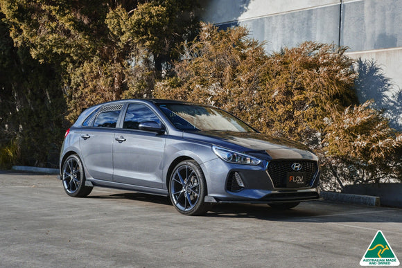 FLOW Designs  i30 Hatch PD1, PD2 2018-2020 Front Lip Splitter Winglets (Pair) - MODE Auto Concepts