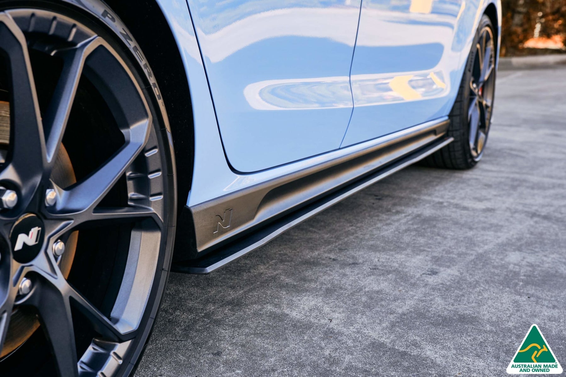 FLOW Designs  i30N Hatch PD FL 2021 Side Skirt Splitters (Pair) - MODE Auto Concepts