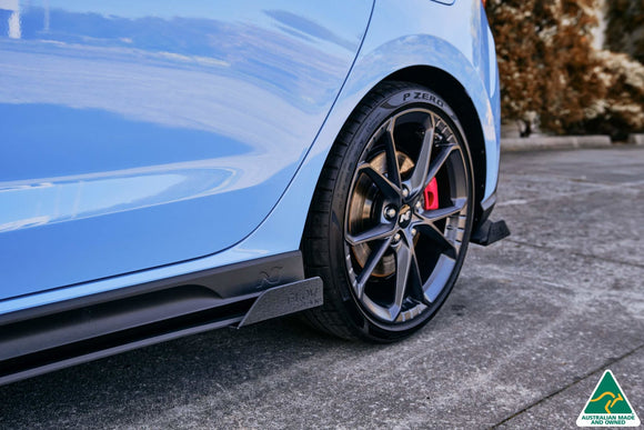 FLOW Designs  i30N Hatch PD FL 2021 Side Skirt Splitter Winglets (Pair) - MODE Auto Concepts