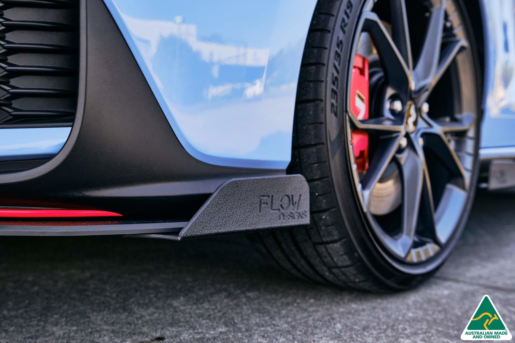 FLOW Designs  i30N Hatch PD FL 2021 Front Lip Splitter Winglets (Pair) - MODE Auto Concepts
