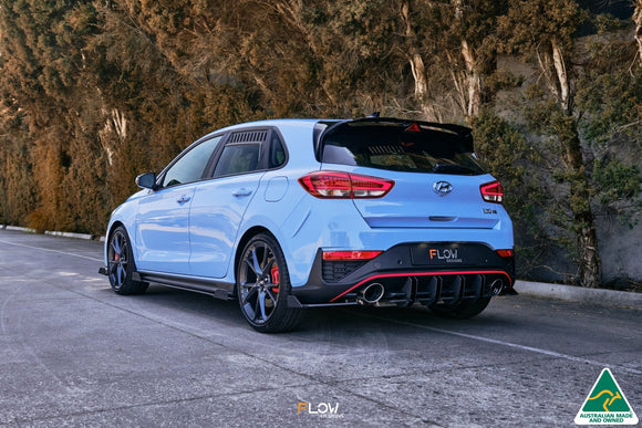 FLOW Designs  i30N Hatch PD FL 2021 Flow-Lock Rear Diffuser - MODE Auto Concepts