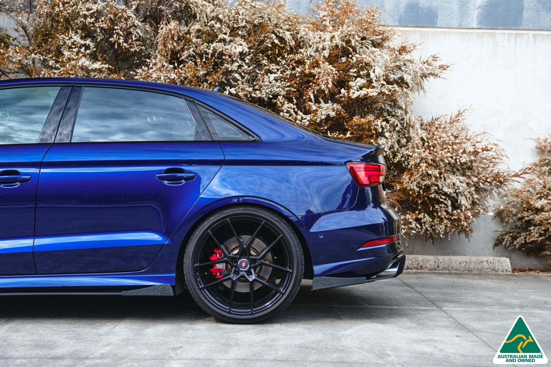 FLOW Designs  S3 8V Sedan FL Side Skirt Splitter Winglets (Pair) - MODE Auto Concepts