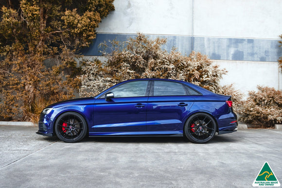 FLOW Designs  S3 8V Sedan Facelift Side Skirt Splitters (Pair) - MODE Auto Concepts