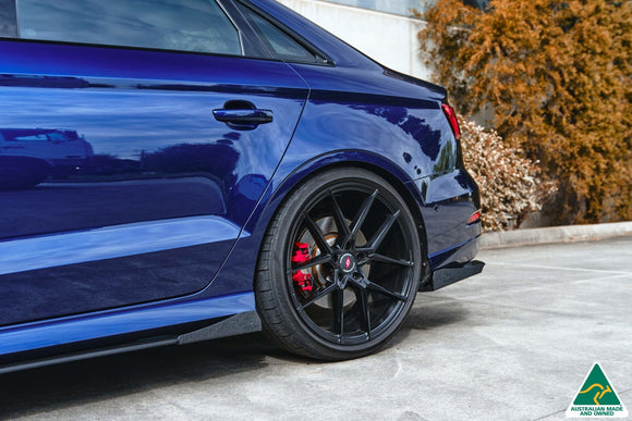 FLOW Designs  S3 8V Sedan FL Side Skirt Splitter Winglets (Pair) - MODE Auto Concepts