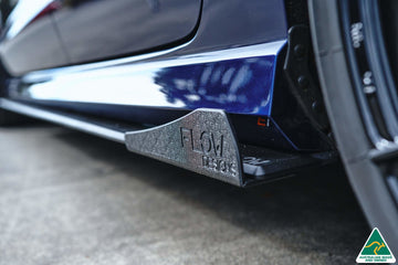 FLOW Designs  S3 8V Sedan FL Side Skirt Splitter Winglets (Pair) - MODE Auto Concepts