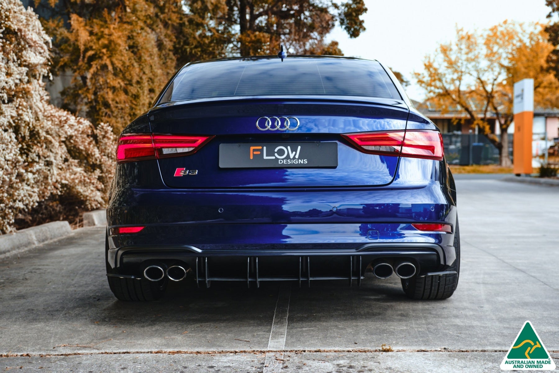 FLOW Designs  S3 8V Sedan Facelift Flow-Lock Rear Diffuser - MODE Auto Concepts