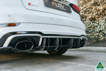 FLOW Designs  RS3 8V Sedan Facelift Flow-Lock Rear Diffuser - MODE Auto Concepts