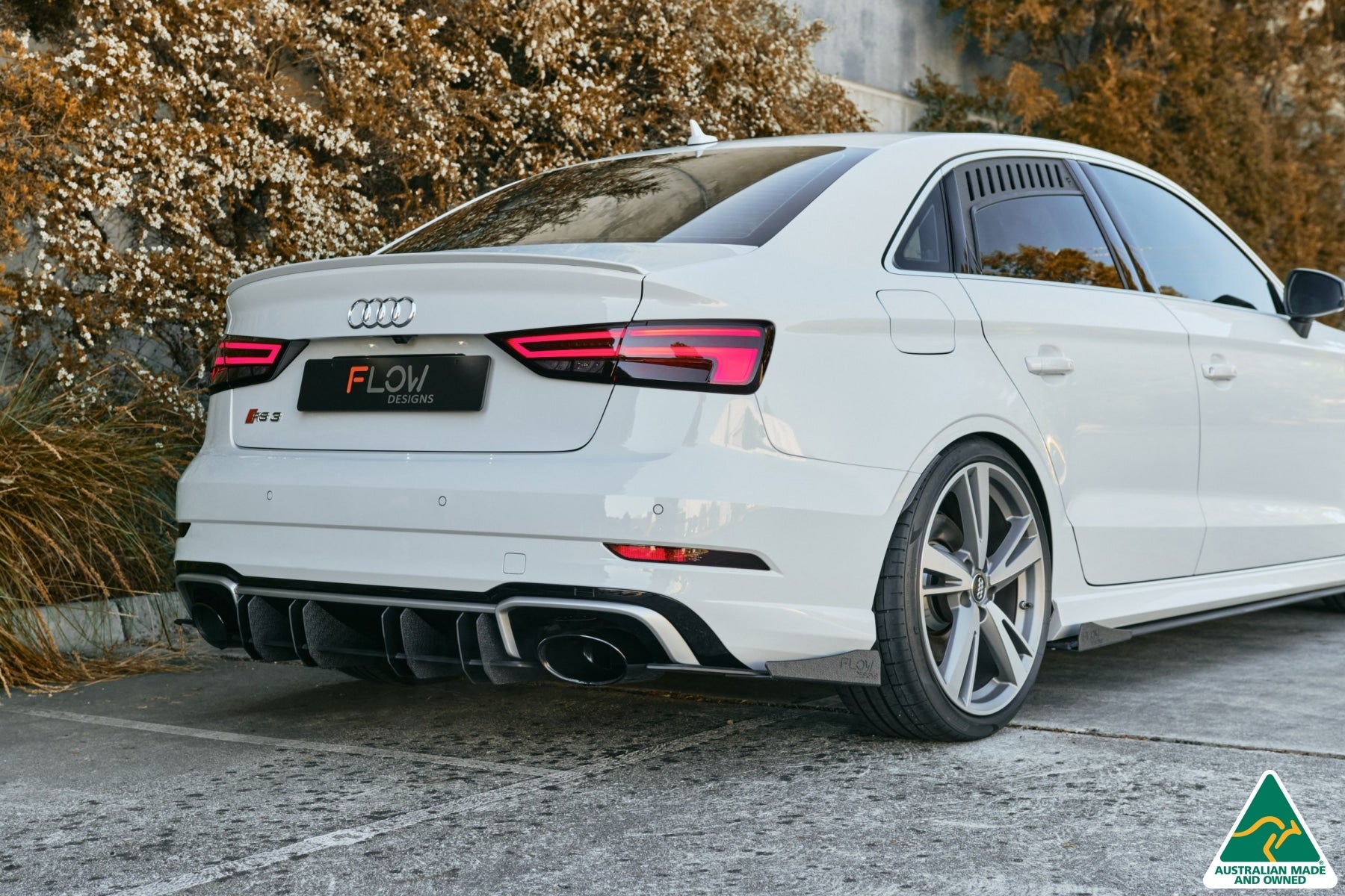 FLOW Designs  RS3 8V Sedan Facelift  Rear Spat Winglets (Pair) - MODE Auto Concepts