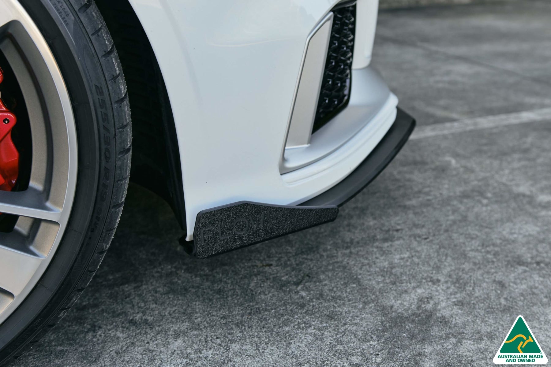 FLOW Designs  RS3 8V Sedan Facelift Front Lip Splitter Winglets (Pair) - MODE Auto Concepts