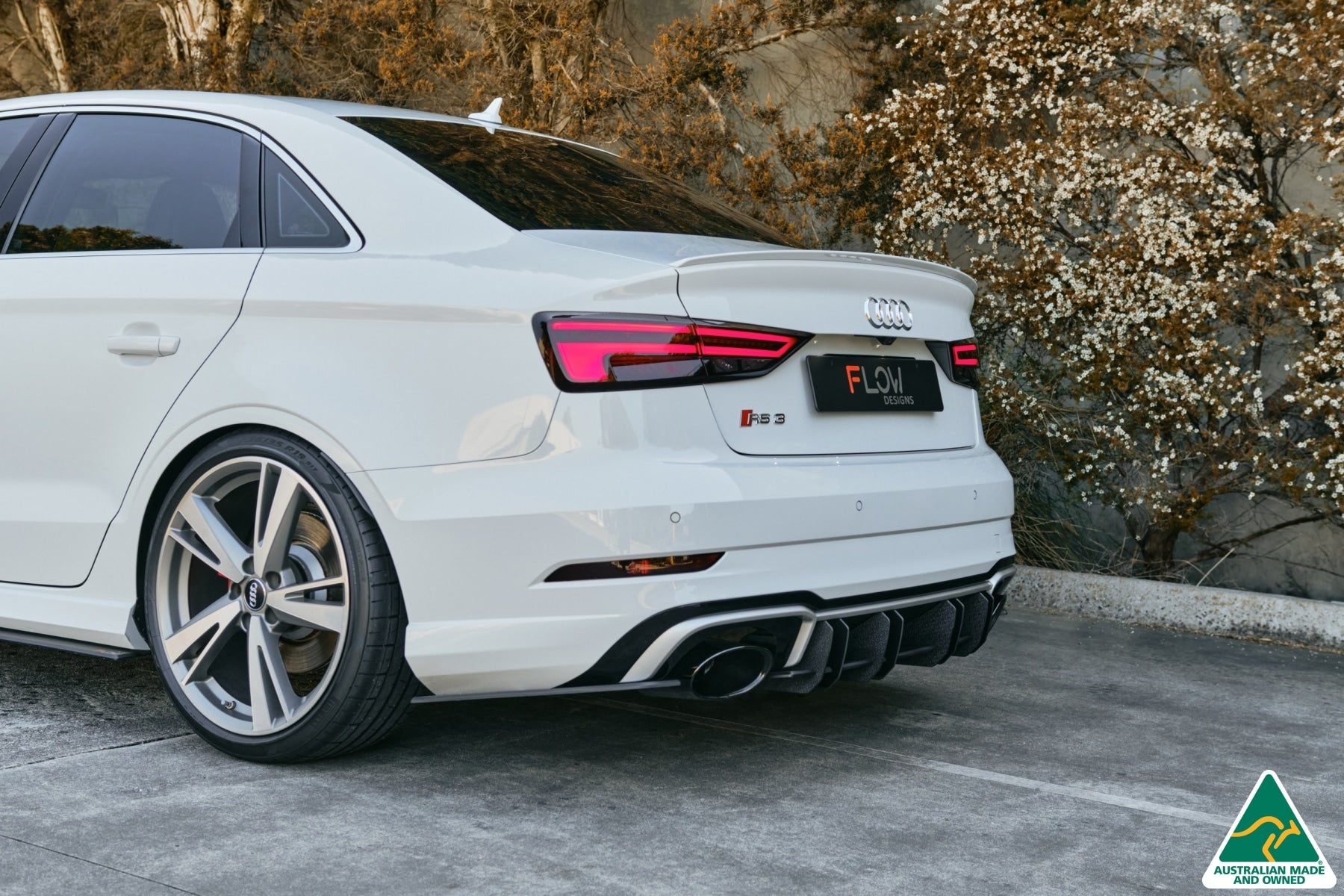 FLOW Designs  RS3 8V Sedan Facelift Flow-Lock Rear Diffuser - MODE Auto Concepts