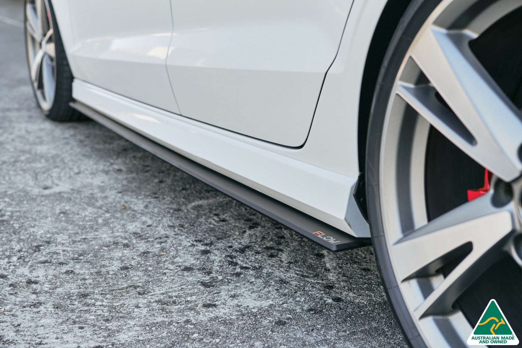 FLOW Designs  RS3 8V Sedan Facelift Side Skirt Splitters (Pair) - MODE Auto Concepts
