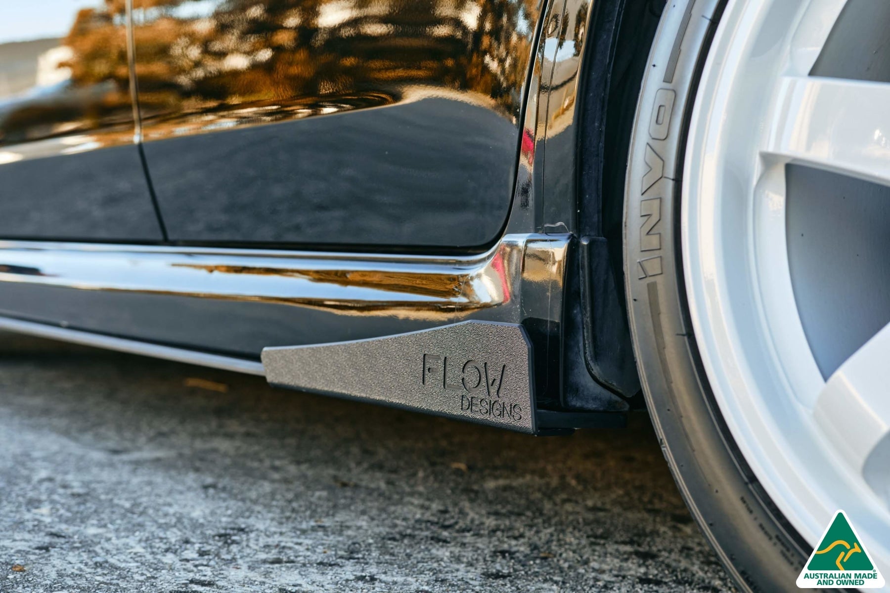 FLOW Designs  Impreza WRX/RS G3 Hatch PFL Side Skirt Splitters (Pair) - MODE Auto Concepts