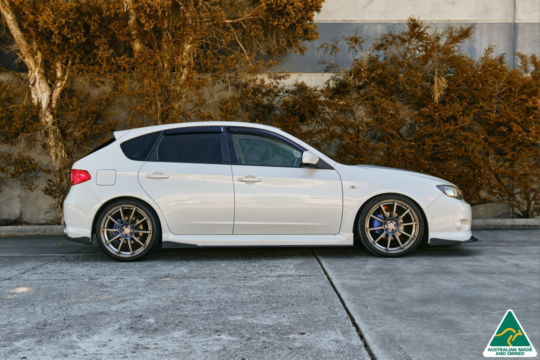 FLOW Designs  Impreza WRX/RS G3 Hatch PFL Side Skirt Splitters (Pair) - MODE Auto Concepts