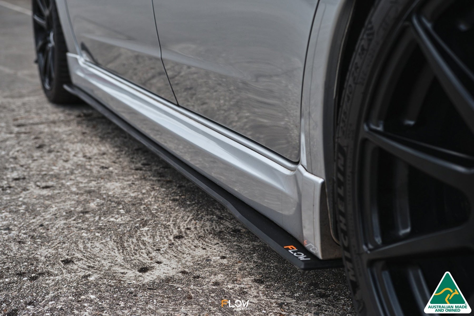 FLOW Designs  Impreza WRX/RS G3 Sedan PFL Side Skirt Splitters (Pair) - MODE Auto Concepts