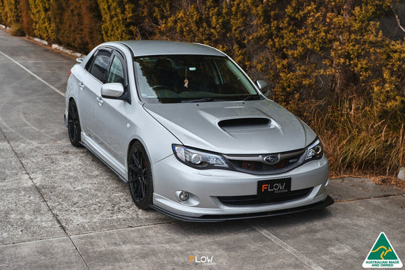 FLOW Designs  Impreza WRX/RS G3 Sedan PFL Front Lip Splitter Extensions (Pair) - MODE Auto Concepts