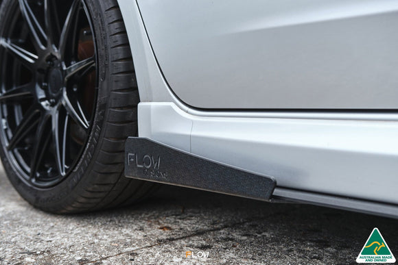 FLOW Designs  Impreza WRX/RS G3 Sedan PFL Side Skirt Splitter Winglets (Pair) - MODE Auto Concepts