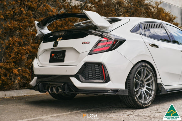 FLOW Designs  FK4/FK7 Civic RS Hatch PFL Flow-Lock Rear Diffuser - MODE Auto Concepts