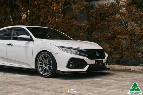 FLOW Designs  FK4/FK7 Civic RS Hatch PFL Front Lip Splitter Winglets (Pair) - MODE Auto Concepts