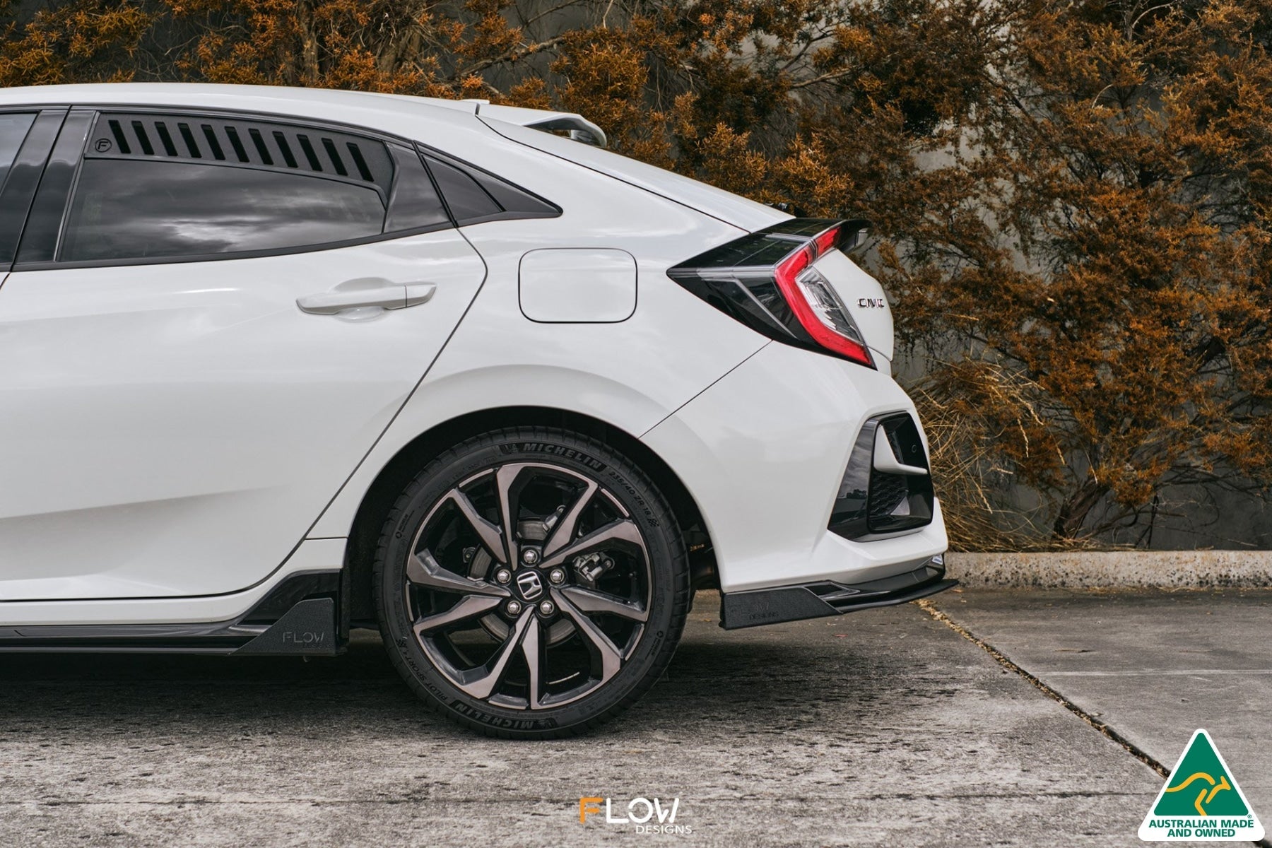 FLOW Designs  FK4/FK7 Civic RS Hatch FL Rear Spat Winglets (Pair) - MODE Auto Concepts