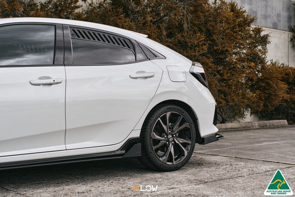FLOW Designs  FK4/FK7 Civic RS Hatch FL Side Skirt Splitters (Pair) - MODE Auto Concepts