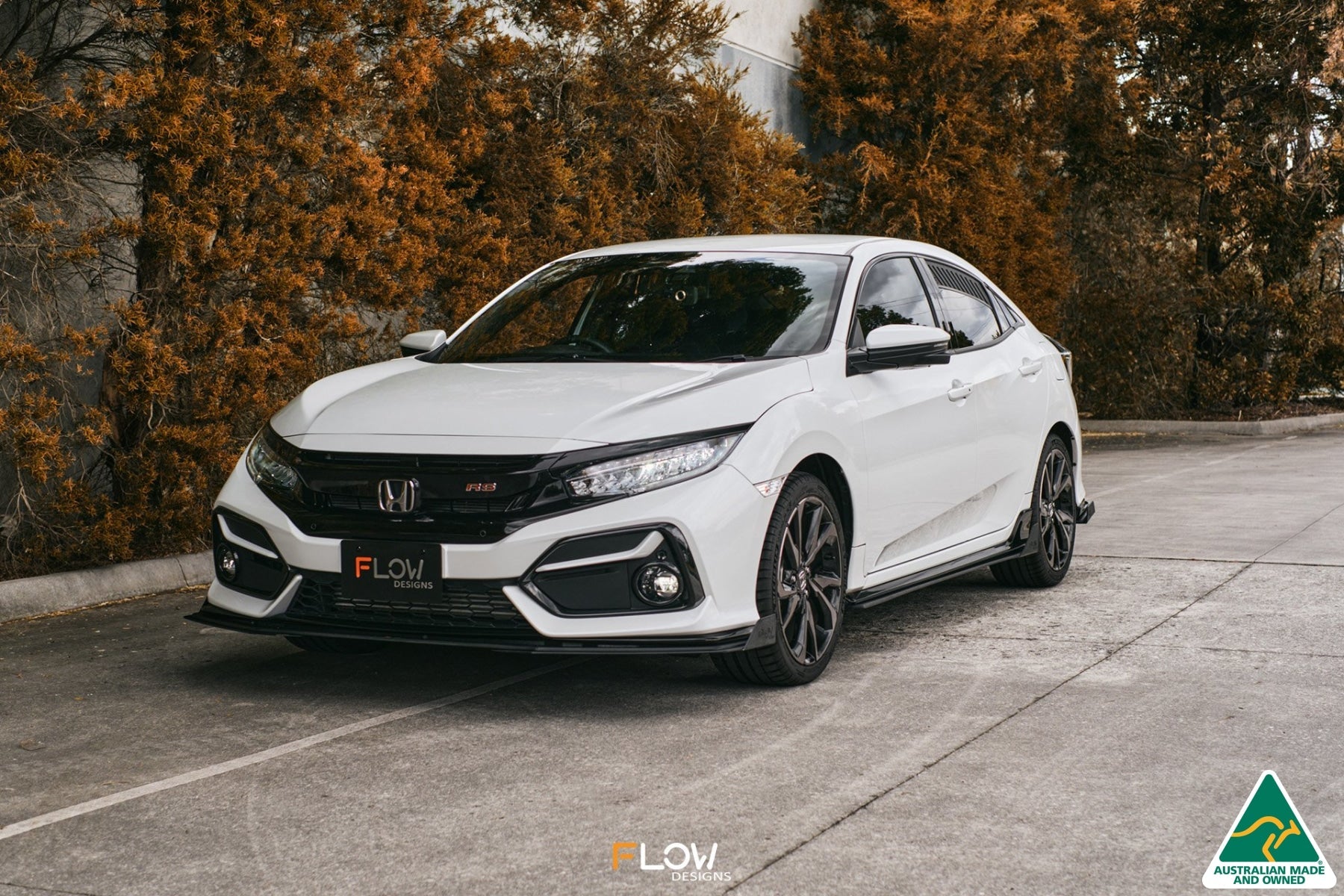 FLOW Designs  FK4/FK7 Civic RS Hatch FL Front Lip Splitter Winglets (Pair) - MODE Auto Concepts