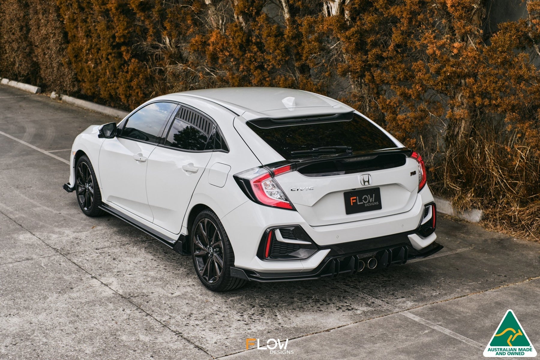 FLOW Designs  FK4/FK7 Civic RS Hatch FL Rear Spats (Pair) - MODE Auto Concepts