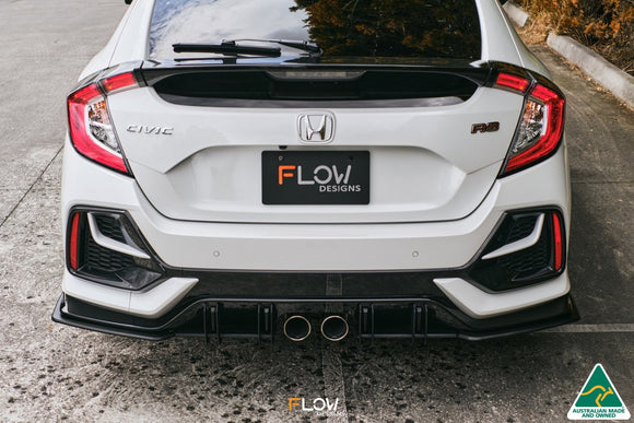 FLOW Designs  FK4/FK7 Civic RS Hatch FL Rear Spats (Pair) - MODE Auto Concepts