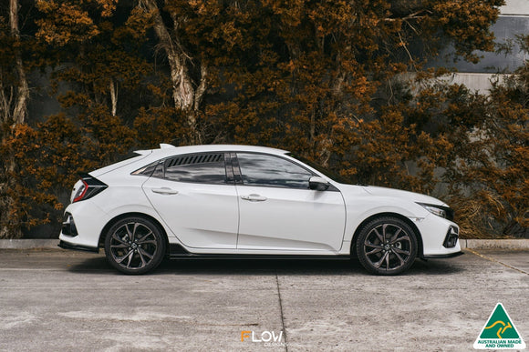 FLOW Designs  FK4/FK7 Civic RS Hatch FL Side Skirt Splitters (Pair) - MODE Auto Concepts