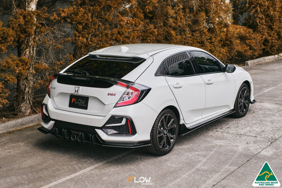 FLOW Designs  FK4/FK7 Civic RS Hatch FL Flow-Lock Rear Diffuser - MODE Auto Concepts