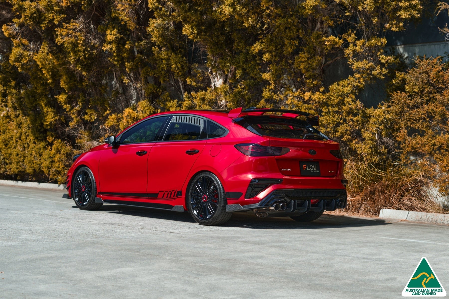 FLOW Designs  Cerato GT Hatch PFL Rear Spat Winglets (Pair) - MODE Auto Concepts