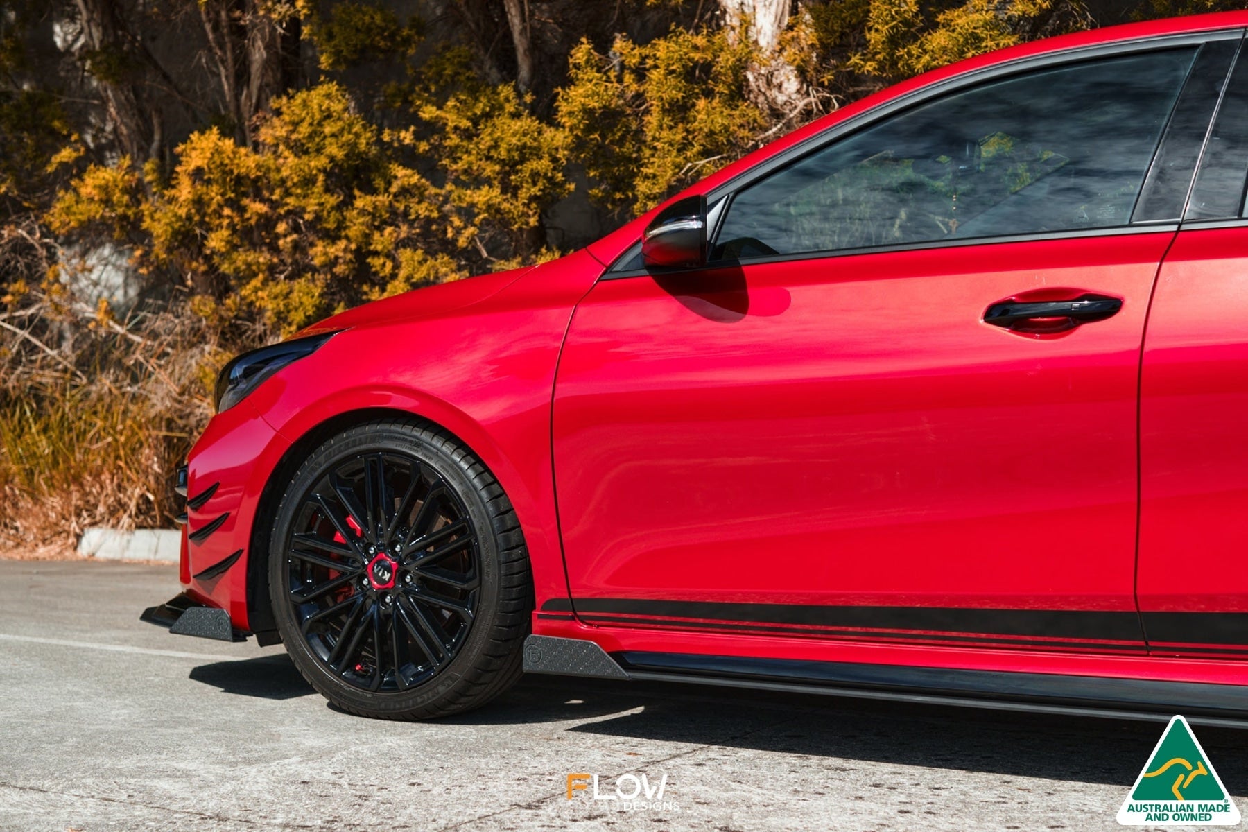 FLOW Designs  Cerato GT PFL Front Lip Splitter Winglets (Pair) - MODE Auto Concepts
