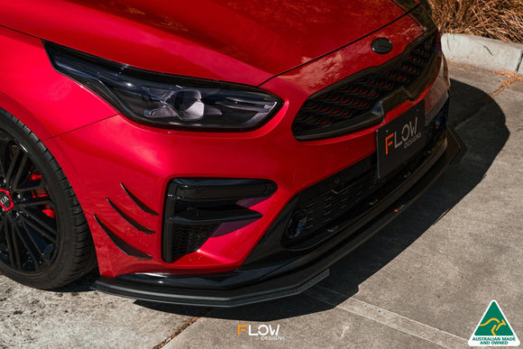 FLOW Designs  Cerato GT PFL Front Lip Splitter & Reinforcement Brackets - MODE Auto Concepts
