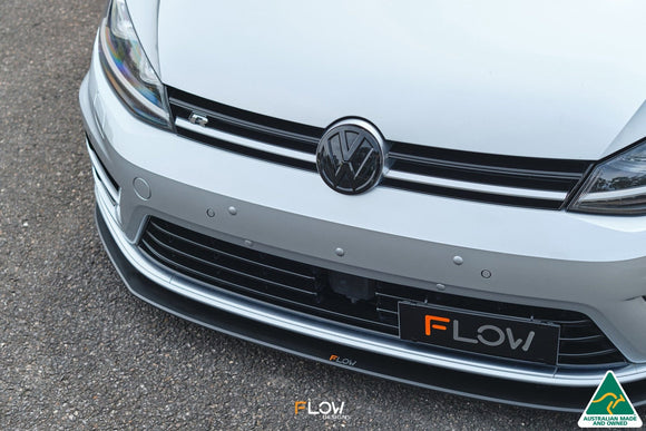 FLOW Designs  MK7 Golf R (EU/AU) Chassis Mounted Front Lip Splitter V3 - MODE Auto Concepts