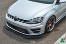 FLOW Designs  MK7 Golf R (USDM) Chassis Mounted Front Lip Splitter V3 - MODE Auto Concepts