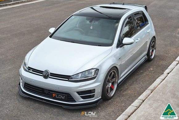 FLOW Designs  MK7 Golf R (EU/AU) Chassis Mounted Front Lip Splitter V3 - MODE Auto Concepts