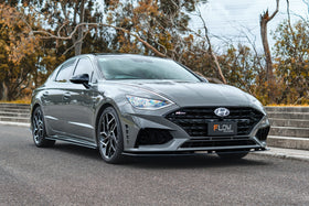 FLOW Designs  DN8 Sonata N Line 2020-2023 Front Lip Splitter & Reinforcement Bracket - MODE Auto Concepts