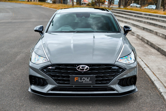 FLOW Designs  DN8 Sonata N Line 2020-2023 Front Lip Splitter & Reinforcement Bracket - MODE Auto Concepts