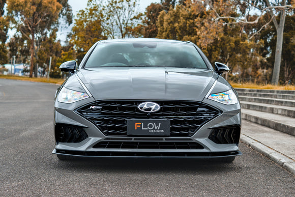 FLOW Designs  DN8 Sonata N Line 2020-2023 Front Lip Splitter & Reinforcement Bracket - MODE Auto Concepts