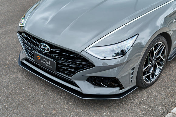 FLOW Designs  DN8 Sonata N Line 2020-2023 Front Lip Splitter & Reinforcement Bracket - MODE Auto Concepts