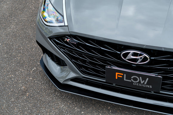 FLOW Designs  DN8 Sonata N Line 2020-2023 Front Lip Splitter & Reinforcement Bracket - MODE Auto Concepts