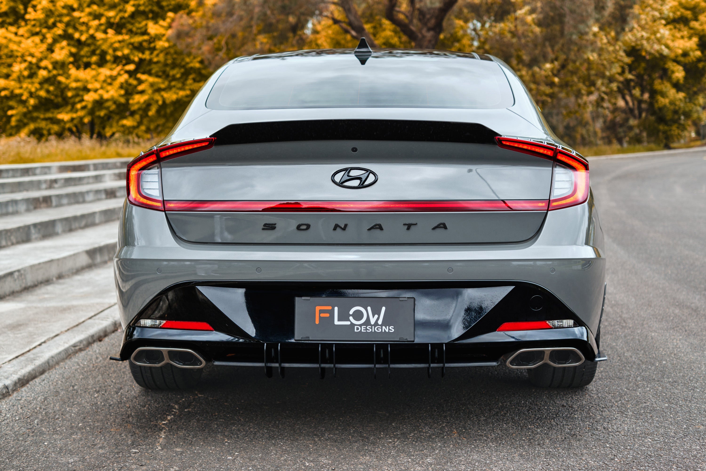 FLOW Designs  DN8 Sonata N Line 2020+ Flow-Lock Rear Diffuser - MODE Auto Concepts
