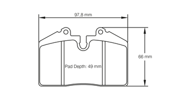 Pagid Brake Pad Set E1203 RS42 - 0