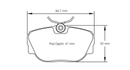 Pagid Brake Pad Set E1544 RS44-2