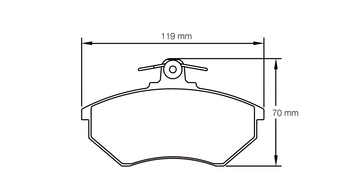 Pagid Brake Pad Set E1744 RSH42 - 0