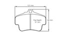 Pagid Brake Pad Set E2405 RSL1-2