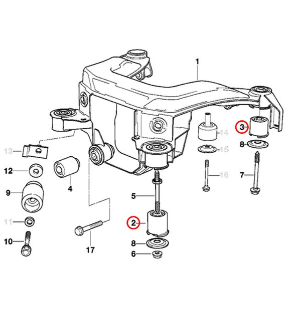 E36 Solid Subframe Raising Bushes - MODE Auto Concepts