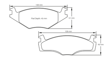 Pagid Brake Pad Set E4011 RSL19 - 0