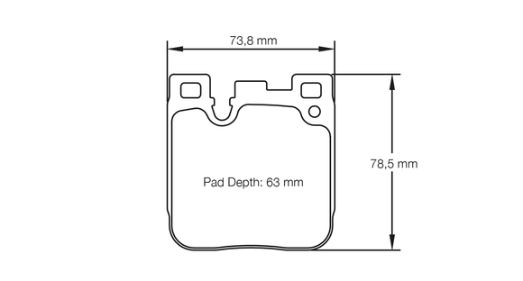 Pagid Brake Pad Set E4933 RSL29