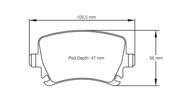Pagid Brake Pad Set E8046 RSL19 - 0